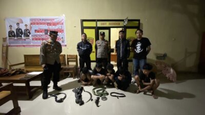 Tujuh Remaja Diduga Hendak Tawuran di Tonjong Brebes Diamankan Polisi