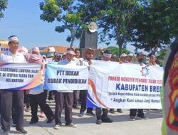 Geruduk Kantor Pemkab, Ratusan Tenaga Honorer di Brebes Minta Diangkat ASN PPPK