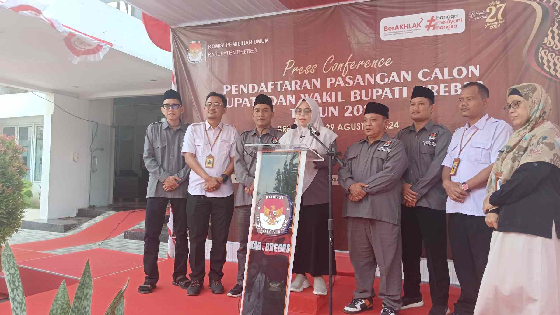 Pendaftaran di KPU Brebes