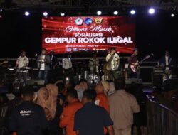 Evan Loss Full Turut Gempur Rokok Ilegal Lewat Konser di GOR Sasana Krida Adhi Karsa