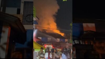 Pasar Randugunting Kota Tegal Terbakar