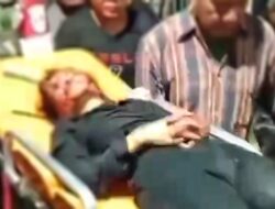 Viral Video Wanita Muda di Tegal Dievakuasi dengan Sajam Menancap di Wajah
