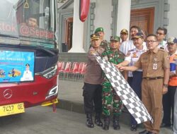 Jemput Warga Mudik Gratis, Pemkab Brebes Berangkatkan 4 Bus ke TMII Jakarta