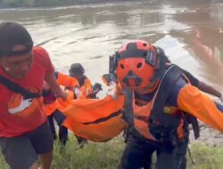 Pria Mabuk Miras yang Terjun dan Tenggelam di Sungai Pemali Brebes Ditemukan