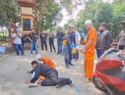 Rekontruksi Pembunuhan di GOR Brebes, Paman dan Keponakan Peragakan 16 Adegan