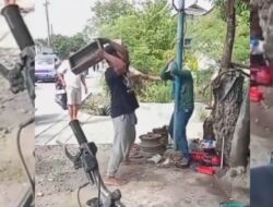 Dua Pelaku Curanmor di Brebes Babak Belur Dimassa, Sepeda Motor Pelaku Ludes Dibakar