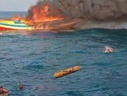 Kapal Nelayan Kramat Jati Terbakar di Perairan Karimunjawa, 8 ABK asal Brebes Selamat 1 Hilang