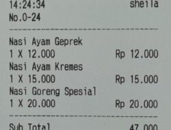 Struk Royalti Musik Viral Rp29.140 Ditanggung Oleh Pelanggan Restoran, Bagaimana Perhitungannya?