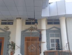 Plafon Kantor Bupati Brebes Jebol Usai Diterjang Hujan Angin, DPU: Struktur Konstruksi Aman