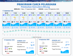 Prakiraan Cuaca Bitung 20 Agustus 2025: Wilayah Berpotensi Hujan