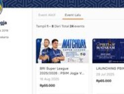 Cara Beli Tiket PSIM vs Persib 24 Agustus 2025, Lengkap dengan Link dan Harga