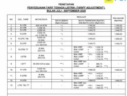 Tarif Listrik 8-14 September 2025: Subsidi dan Non-subsidi, Lengkap!