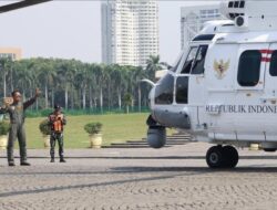 Sjafrie Uji Coba Helikopter H225 M Buatan PT DI, Siap untuk Operasi Militer
