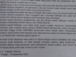 Isi Surat Perjanjian Kerahasiaan Kasus MBG di Sleman Beredar, Ini Tanggapan Bupati
