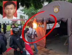 Polda DIY Unggah Video Staf BEM UNY Bakar Fasilitas Saat Demo Rusuh