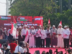 11 Tuntutan Massa Aksi Bela Palestina di Patung Kuda, Monas