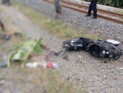 Pengendara Motor Tewas Tertemper Kereta di Perlintasan Bangsri Brebes