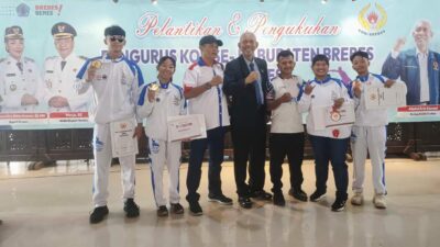 Lantik Pengurus KOK, KONI Brebes Beri Bonus Atlet Peraih Medali PON Kudus 2025