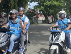 Semarak Hari Pahlawan, PLN UP3 Tegal Gelar Touring Motor Listrik, Gaungkan Semangat Green Energy