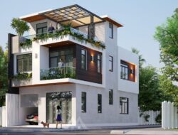 Keren! Desain Rumah 3 Lantai dengan Rooftop Kekinian