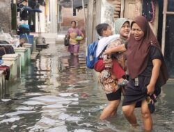 Banjir Rob Kembali Rendam Ribuan Rumah di Pesisir Losari Brebes