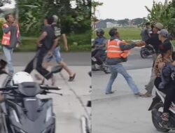 Lagi Asyik Nongkrong Diminta Uang Parkir, Juru Parkir di Brebes Dikeroyok Sejumlah Pemuda