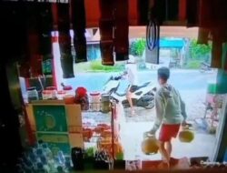 Modus Pembelian Plester, Dua Pemuda Curi Gas di Warung Ony, Wajah Pelaku Terekam CCTV