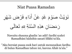 Doa Puasa Ramadhan 1-5: Niat dan Tulisan Arab Latin