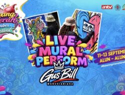 Seniman Gus Bill Siap Mural “Matahati Bawang Merah” di BMFB 2026