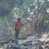 Lahan Terbakar, Api Merambat ke Kandang Kambing Warga Kutamendala Brebes