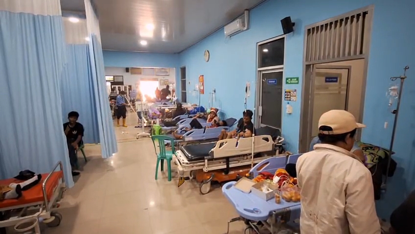 Pasien di IGD RSUD Brebes saat terjadi lonjakan kasus ISPA pada September 2026