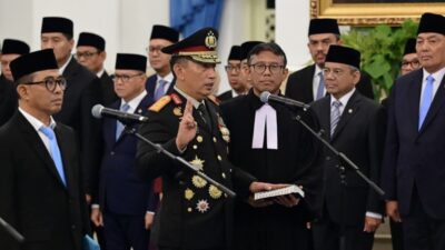 Listyo Sigit Prabowo dan Suyudi Ario Seto dalam pergantian jabatan Kapolri 2026