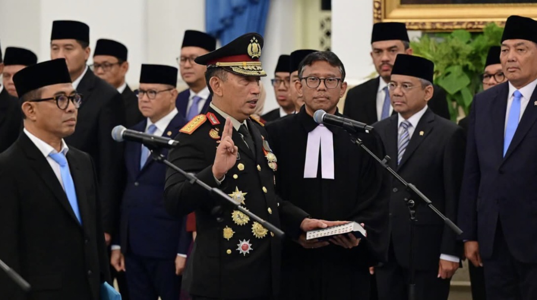 Listyo Sigit Prabowo dan Suyudi Ario Seto dalam pergantian jabatan Kapolri 2026