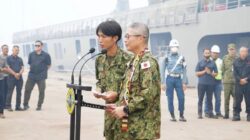 Pasukan Bela Diri Jepang (Japan Self-Defense Forces/SDF) telah membantu usai mencegah meluasnya karhutla di Kalimantan.
