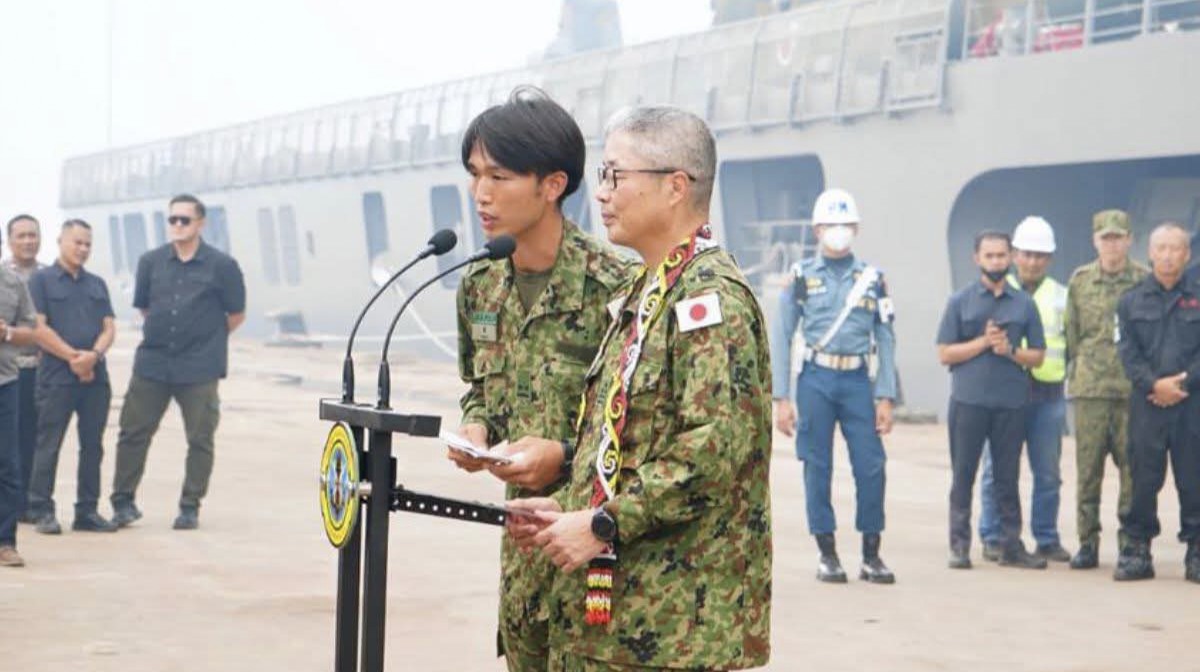 Pasukan Bela Diri Jepang (Japan Self-Defense Forces/SDF) telah membantu usai mencegah meluasnya karhutla di Kalimantan.