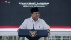 Presiden Prabowo Subianto menyampaikan sikap terhadap MSCI dalam Sidang Kabinet Paripurna di Istana Merdeka.