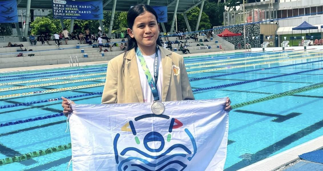 Atlet selam Jepara Syabilla Rizkia Putri Raharja saat mengikuti Porprov Jawa Tengah 2026.